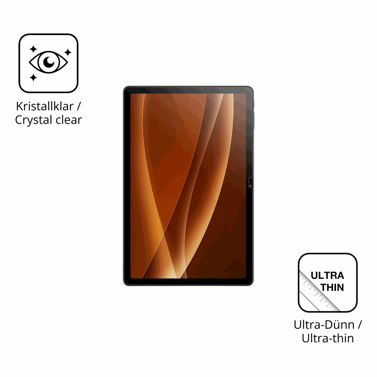 Dünne und klare Folie passend zugeschnitten für Kodak 11.97 Zoll Tablet