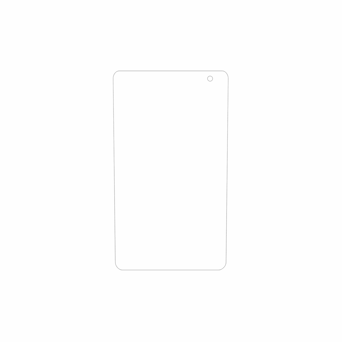 dipos Displayschutz für Konrow K-Tab 704, mattierte Oberfläche, geringe Dicke und perfekte Passform