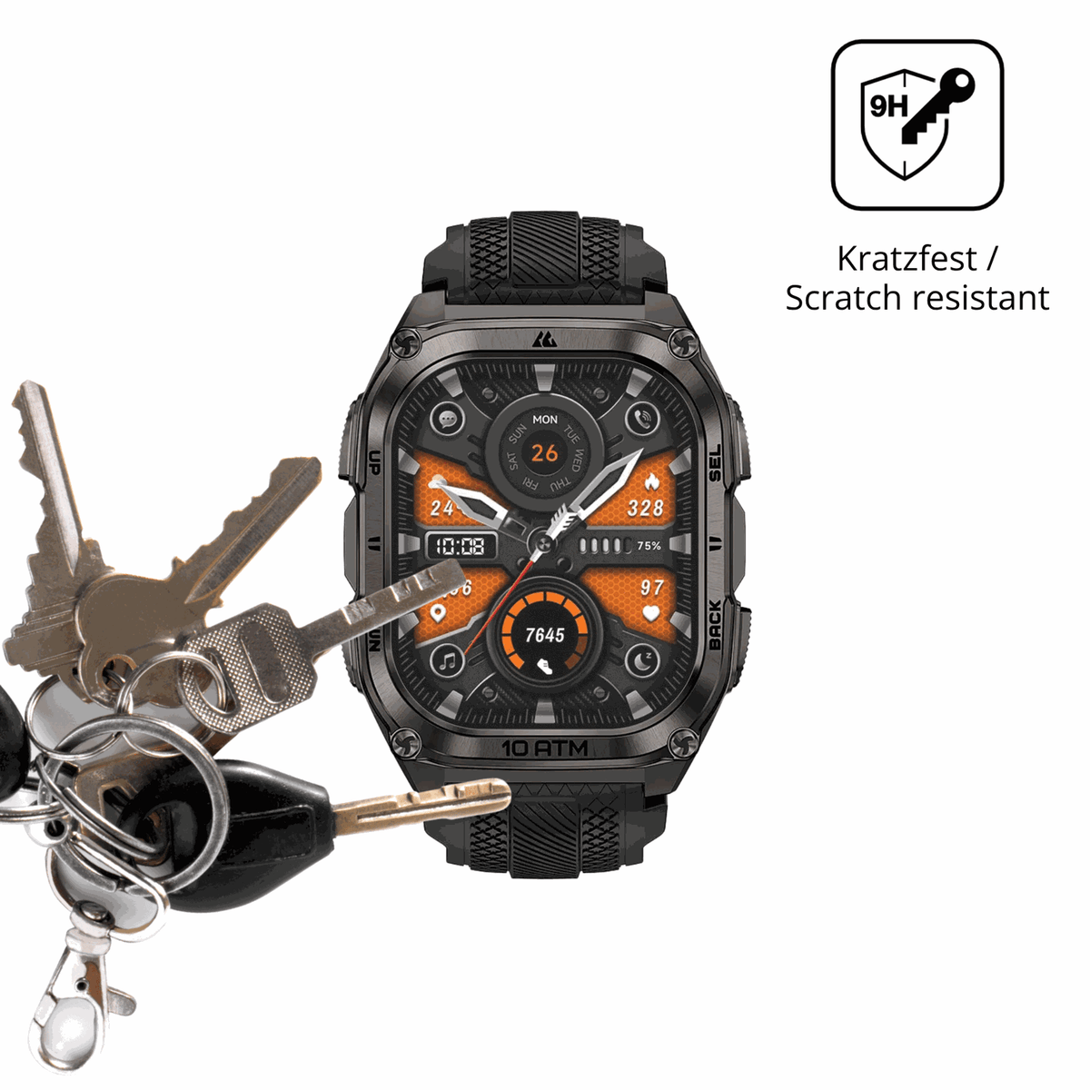 dipos Displayschutz für Kospet Tank M4, mattierte Oberfläche, robuste Festigkeit und perfekte Passform