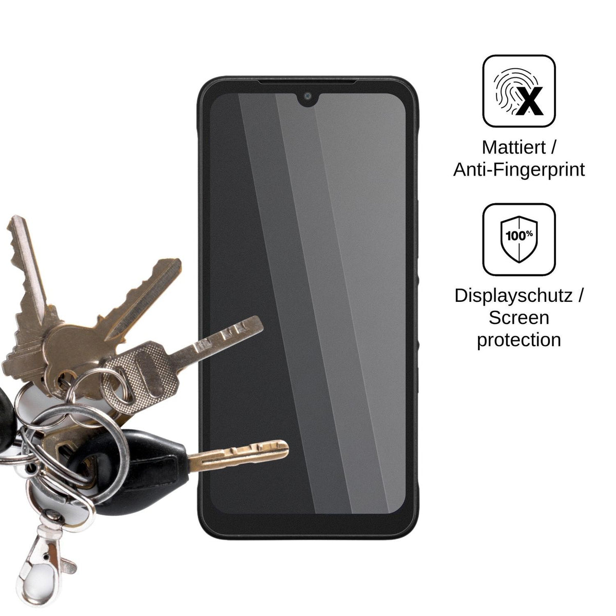 Blickschutzfolie für Kyocera Digno BX4 matt Schutzfolie Privacy
