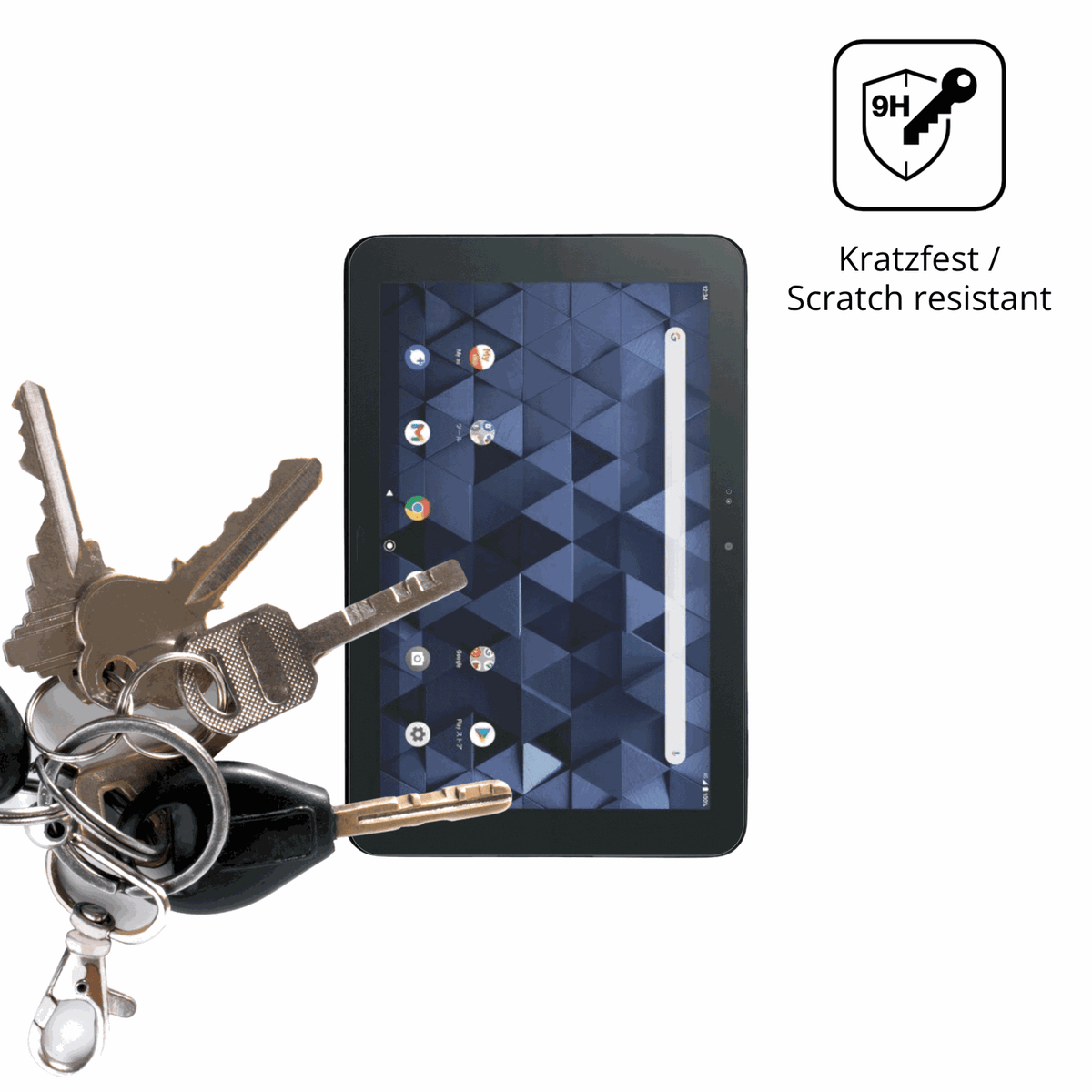 dipos Displayschutz f�r Kyocera Digno Tab, mattierte Oberfl�che, robuste Festigkeit und perfekte Passform