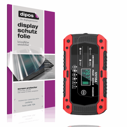 Klare Displayschutzfolie von dipos passend für Laciteny Auto Lade 10A, präziser Zuschnitt und blasenfrei montiert