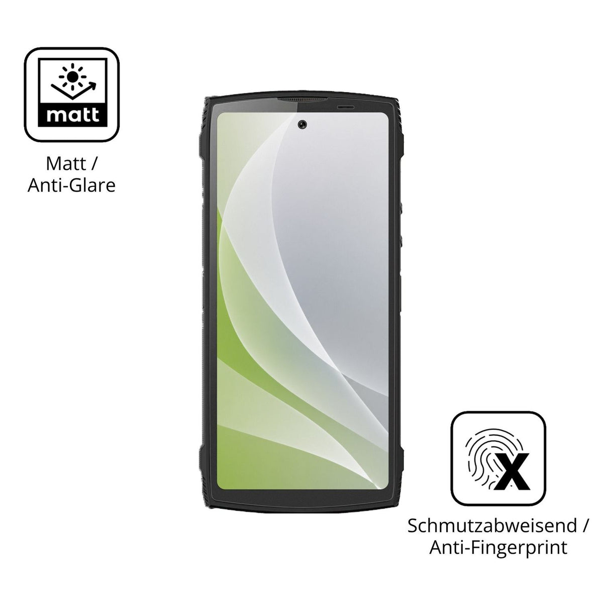 4x Schutzfolie matt für Lagenio Panther 2 Display-Schutzfolie