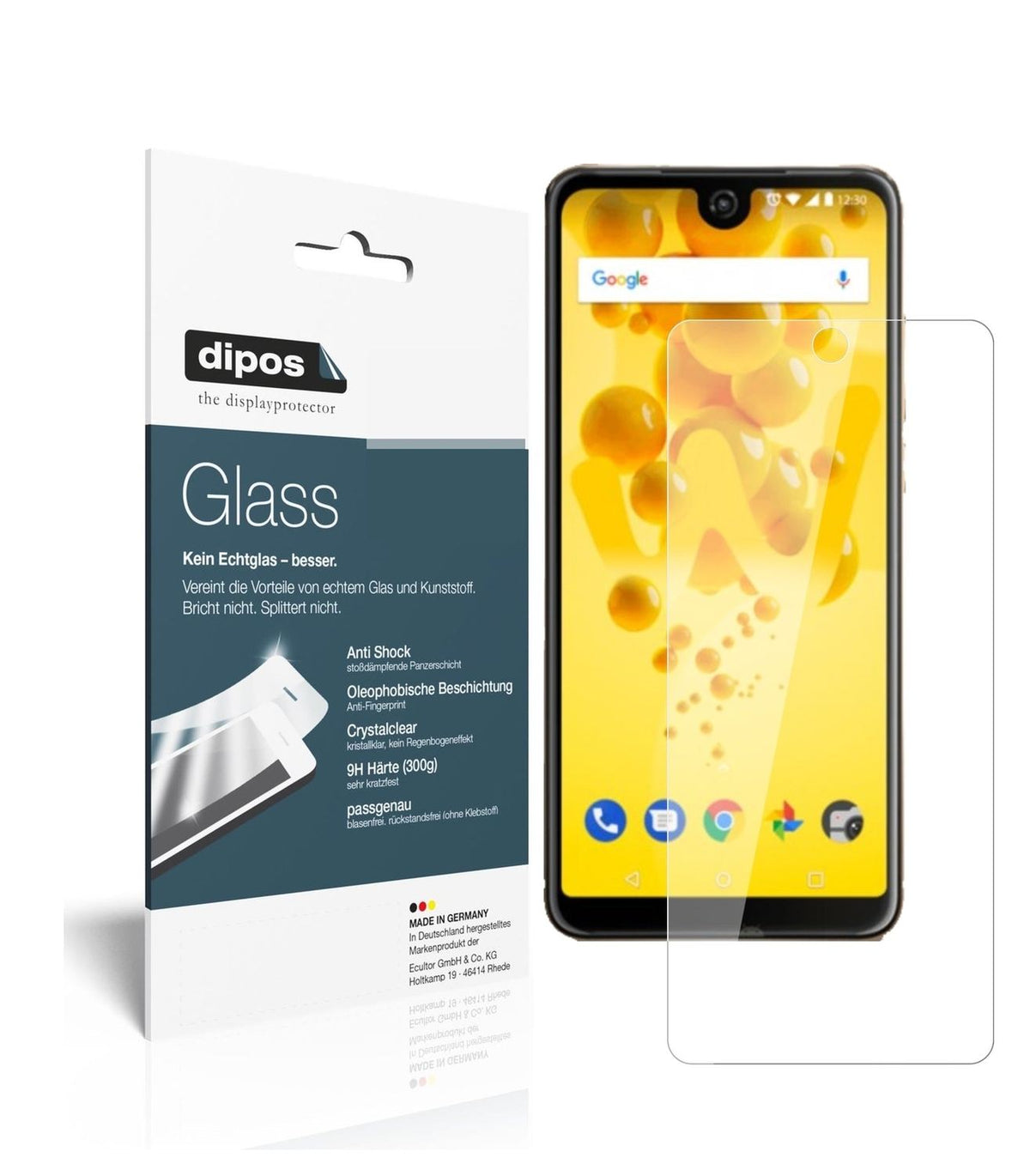1x 9H Schutzfolie für Wiko View 2 Pro Panzerfolie