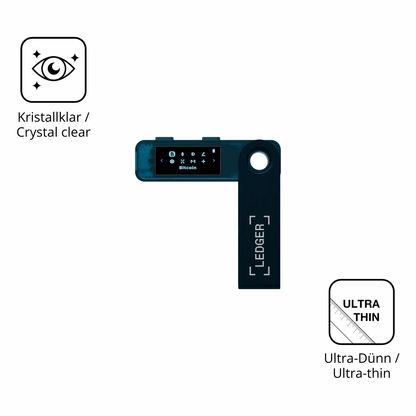 Dünne und klare Folie passend zugeschnitten für Ledger Nano S Plus