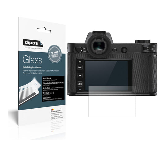 Matte Displayschutzfolie von dipos passend für Leica SL2, 9H kratzfest und blasenfrei montiert