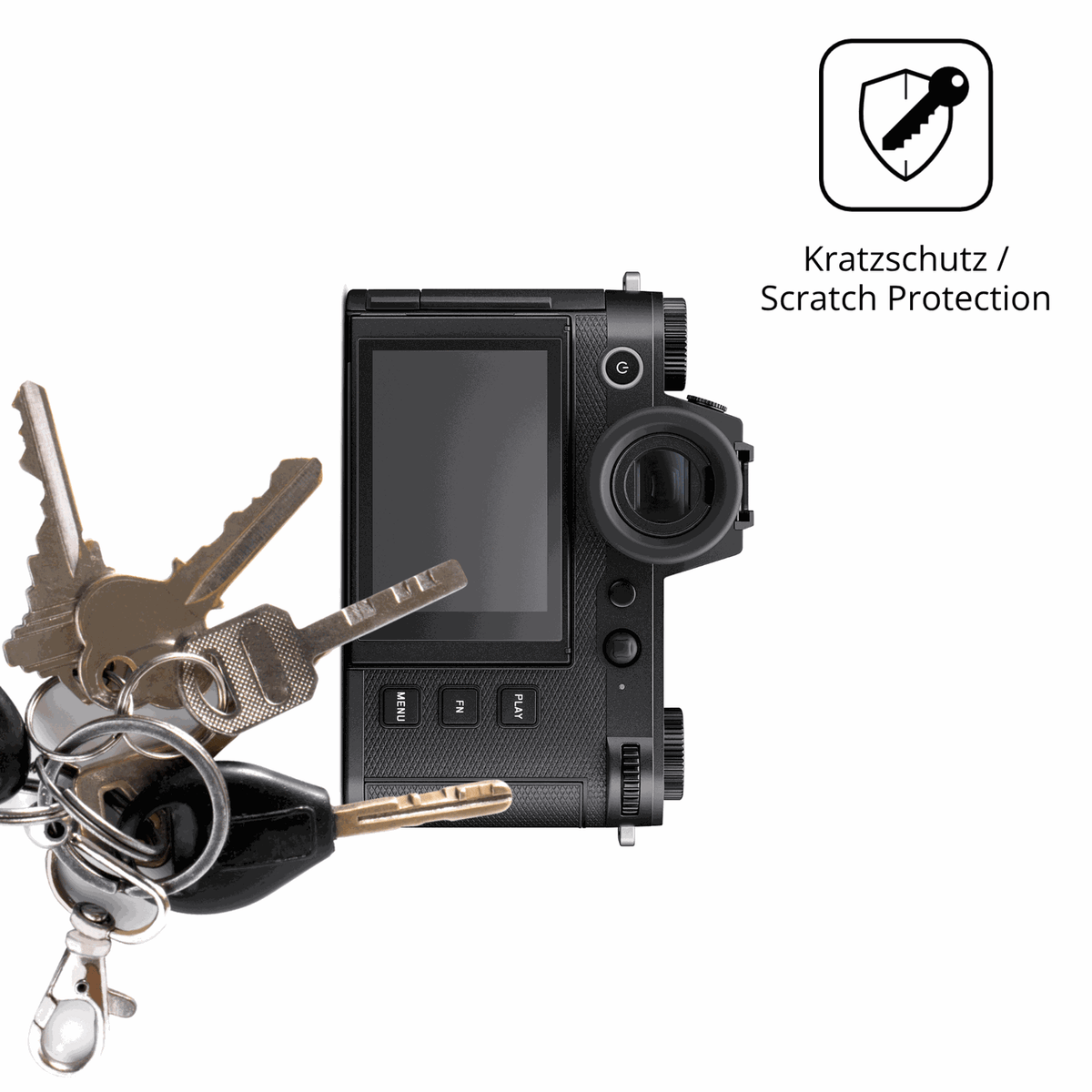 4x Schutzfolie matt für Leica SL3 Display-Schutzfolie