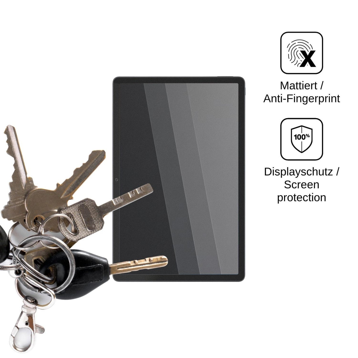 Blickschutzfolie für Lenovo Erazer X11A Pad matt Schutzfolie Privacy