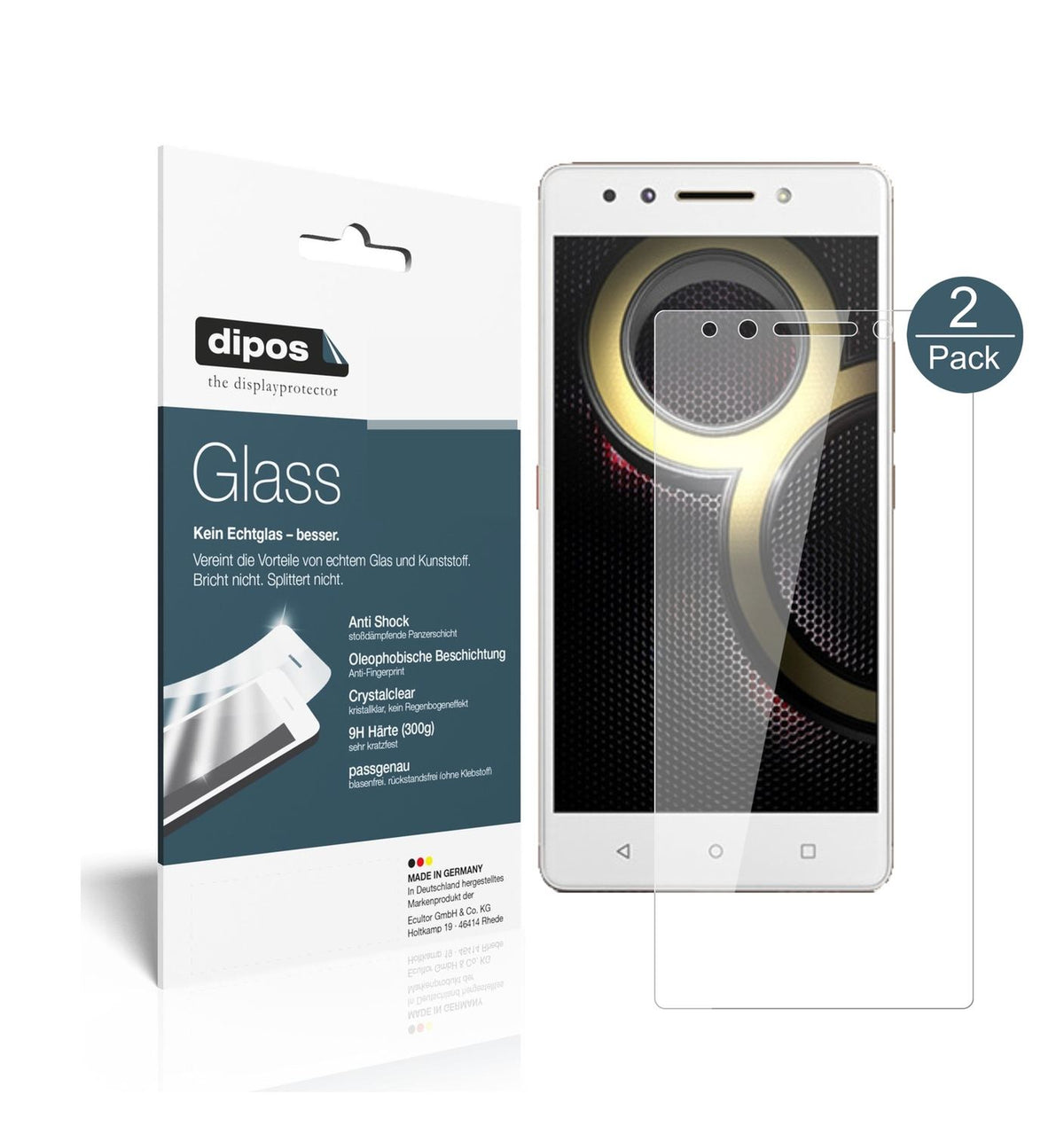 Perfekte Passform und ultimative Qualität: Unser 9H Panzerglas bietet Schutz für Lenovo-K8 Note