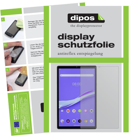 Matte Displayschutzfolie von dipos passend für Lenovo M10 Plus, präziser Zuschnitt und blasenfrei montiert