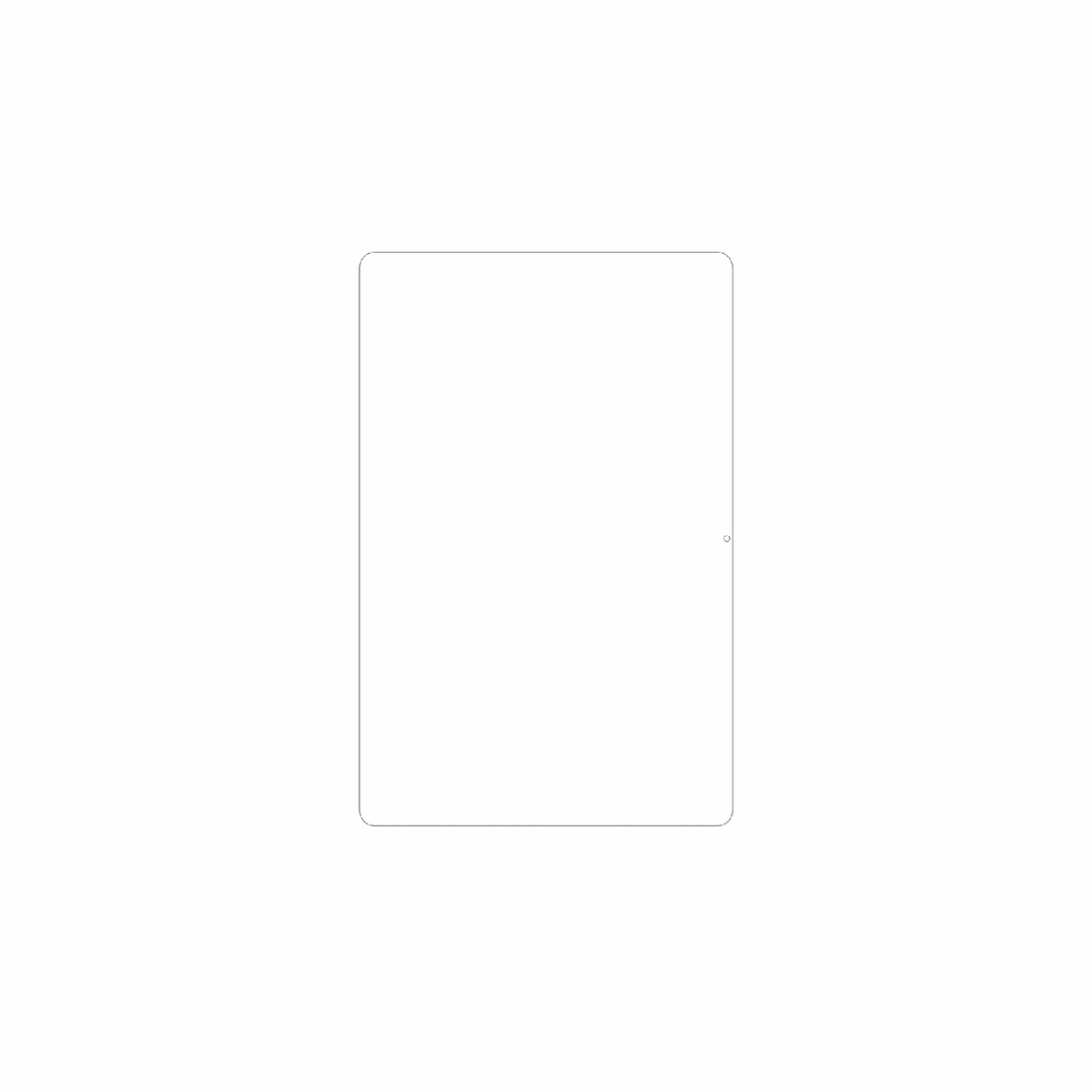 dipos Displayschutz für Lenovo Tab K12, mattierte Oberfläche, geringe Dicke und perfekte Passform