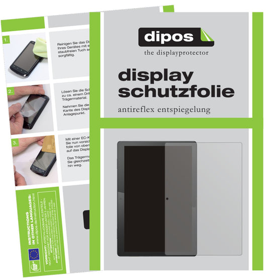 Matte Displayschutzfolie von dipos passend für Lenovo Tab M10, präziser Zuschnitt und blasenfrei montiert