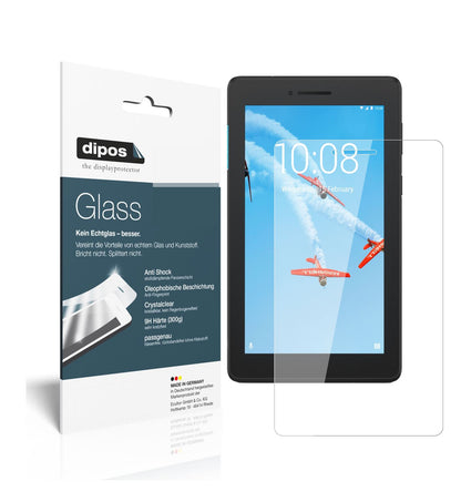 Klare Displayschutzfolie von dipos passend für Lenovo TB-7104F, 9H kratzfest und blasenfrei montiert