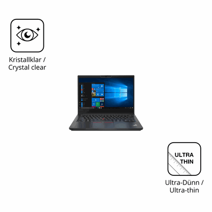 Dünne und klare Folie passend zugeschnitten für Lenovo ThinkPad E14 Gen 1