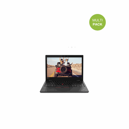 LenovoThinkPad L380 mit aufgebrachter dipos Displayschutzfolie, die lästige Fingerabdrücke minimiert