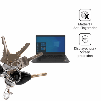 dipos Displayschutz für Lenovo ThinkPad T14s Gen 2, mattierte Oberfläche, Blickschutzfilter und perfekter Passform