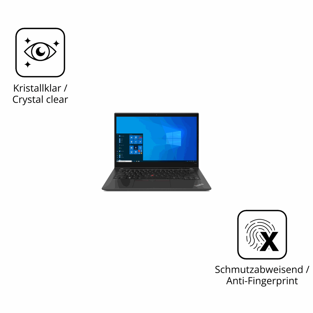 Flexible TPU-Folie passend zugeschnitten für Lenovo ThinkPad T14s Gen 2, vollständige Abdeckung
