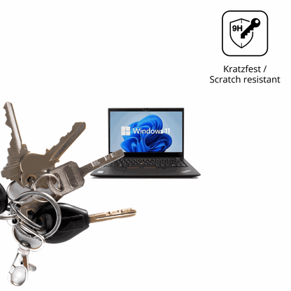 dipos Displayschutz für Lenovo ThinkPad T490s, transparente Oberfläche, perfekte Passform auch für die Rundungen