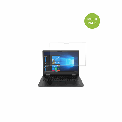 LenovoThinkPad X1 Yoga Gen 3 mit aufgebrachter dipos Displayschutzfolie, die lästige Fingerabdrücke minimiert