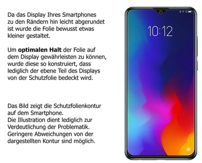 dipos Displayschutz für Lenovo Z6 Lite, mattierte Oberfläche, robuste Festigkeit und perfekte Passform