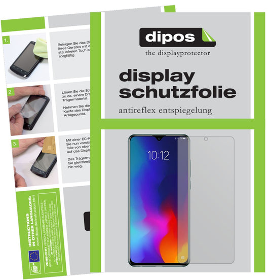 Matte Displayschutzfolie von dipos passend für Lenovo Z6 Lite, präziser Zuschnitt und blasenfrei montiert