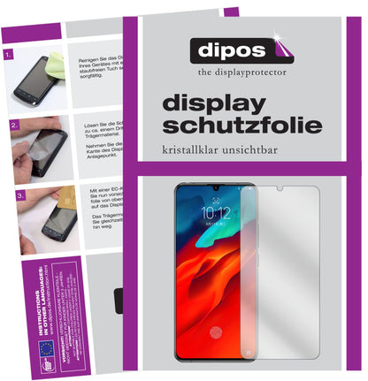 Klare Displayschutzfolie von dipos passend für Lenovo Z6 Pro Ferrari Edition, präziser Zuschnitt und blasenfrei montiert