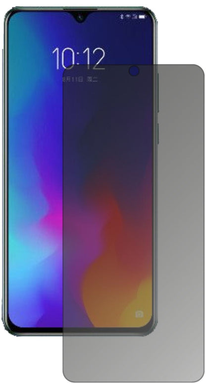 LenovoK10 note mit aufgebrachtem dipos Displayschutz, der seitliche Einblicke blockiert