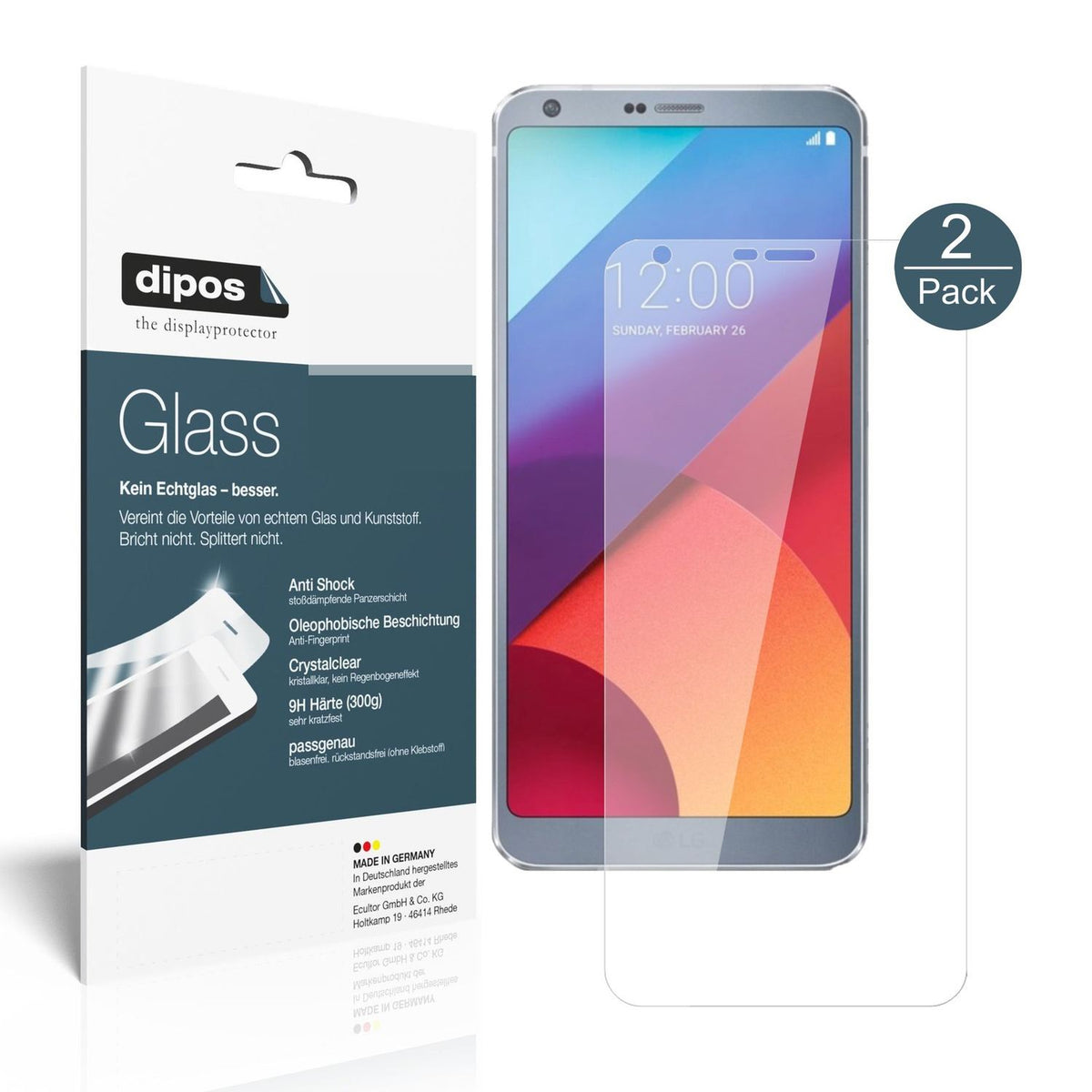 Perfekte Passform und ultimative Qualität: Unser 9H Panzerglas bietet Schutz für LG-G6 Plus