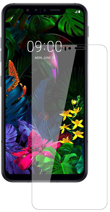 LGG8s ThinQ mit aufgebrachter dipos Flex Schutzfolie, glasklare Darstellung ohne Einschränkungen