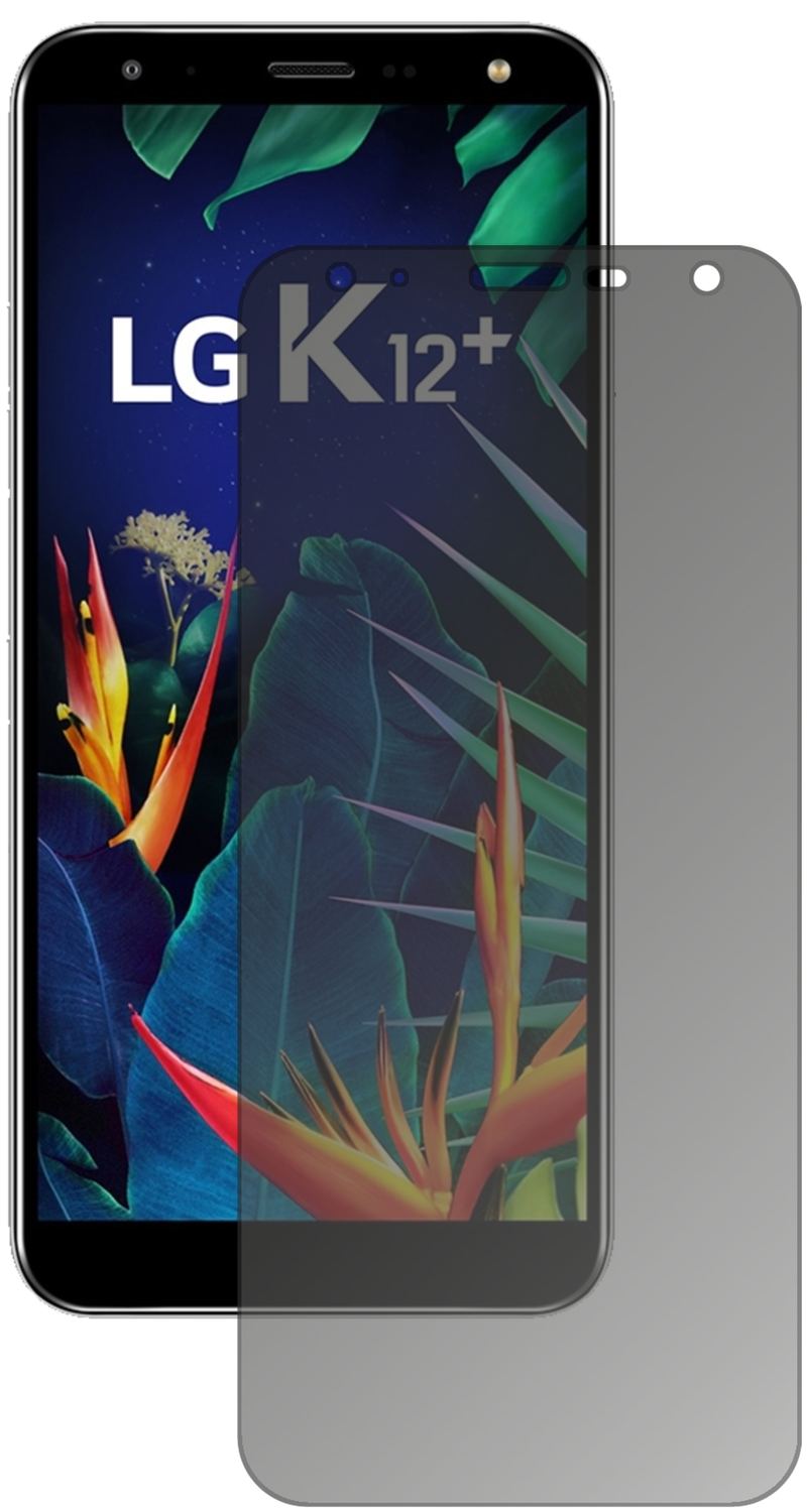 LGK12 Plus mit aufgebrachtem dipos Displayschutz, der seitliche Einblicke blockiert