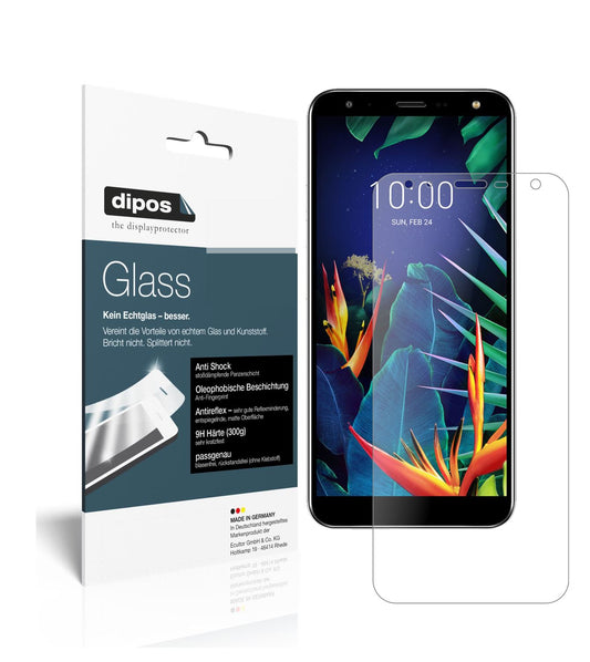 Matte Displayschutzfolie von dipos passend für LG K40S, 9H kratzfest und blasenfrei montiert