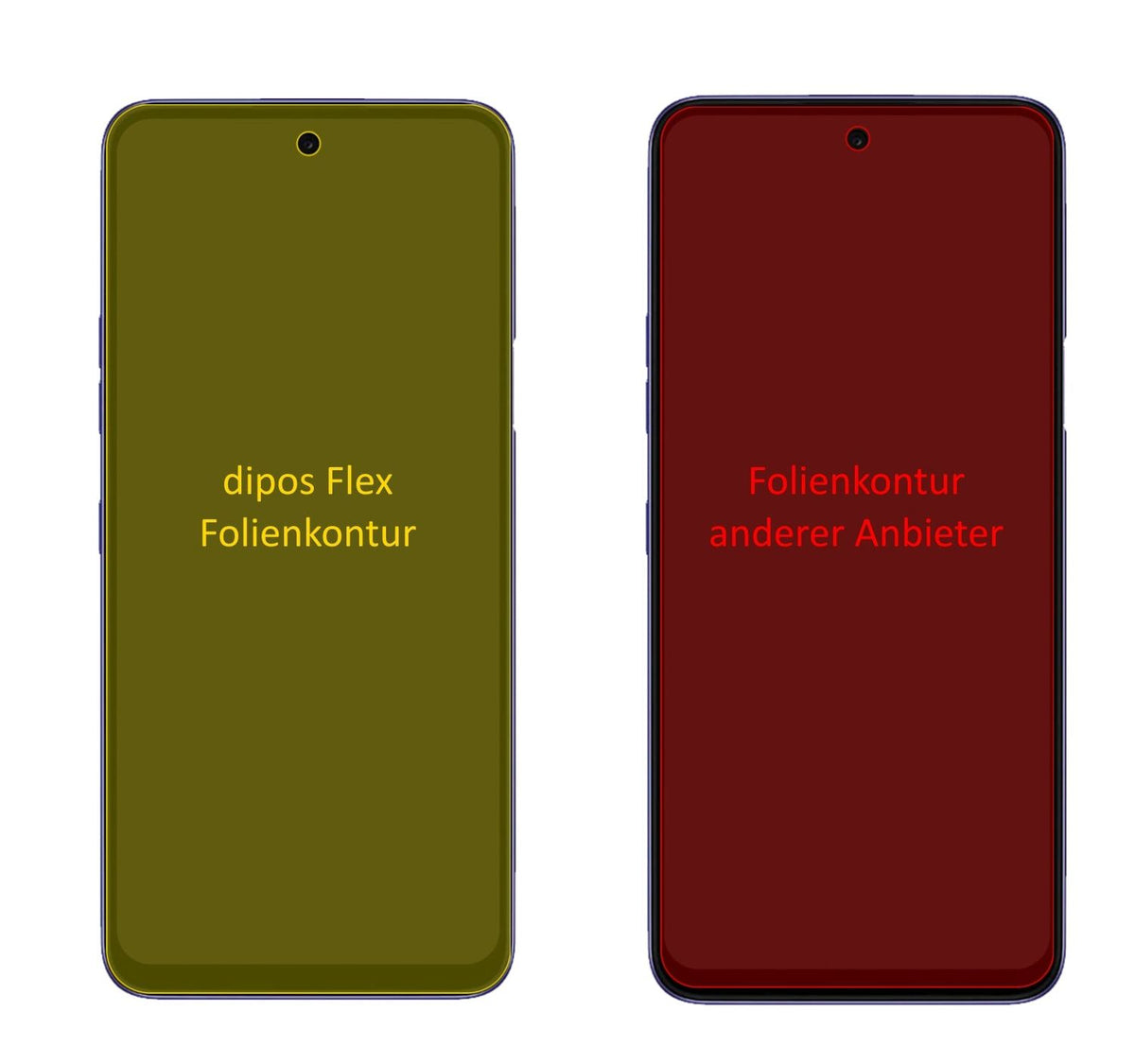 3x 3D Full Cover Schutzfolie für LG K52