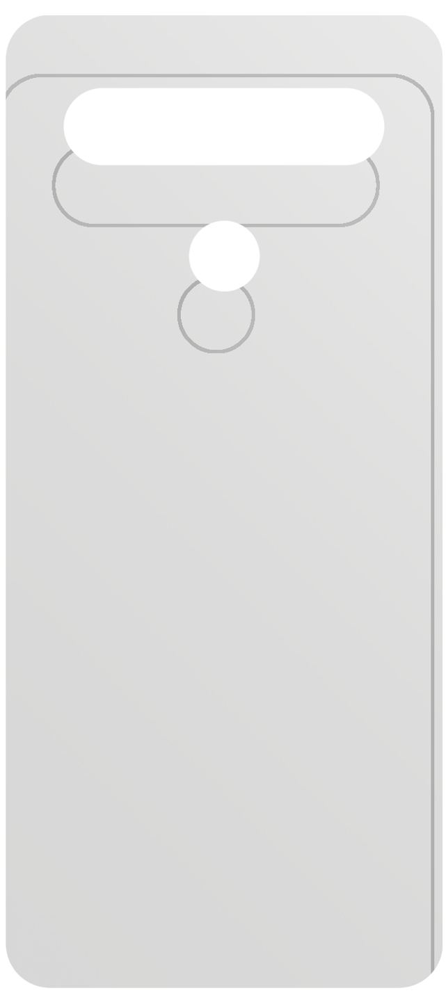 dipos Displayschutz für LG K61 Rückseite, mattierte Oberfläche, geringe Dicke und perfekte Passform