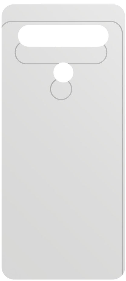 dipos Displayschutz für LG K61 Rückseite, mattierte Oberfläche, geringe Dicke und perfekte Passform
