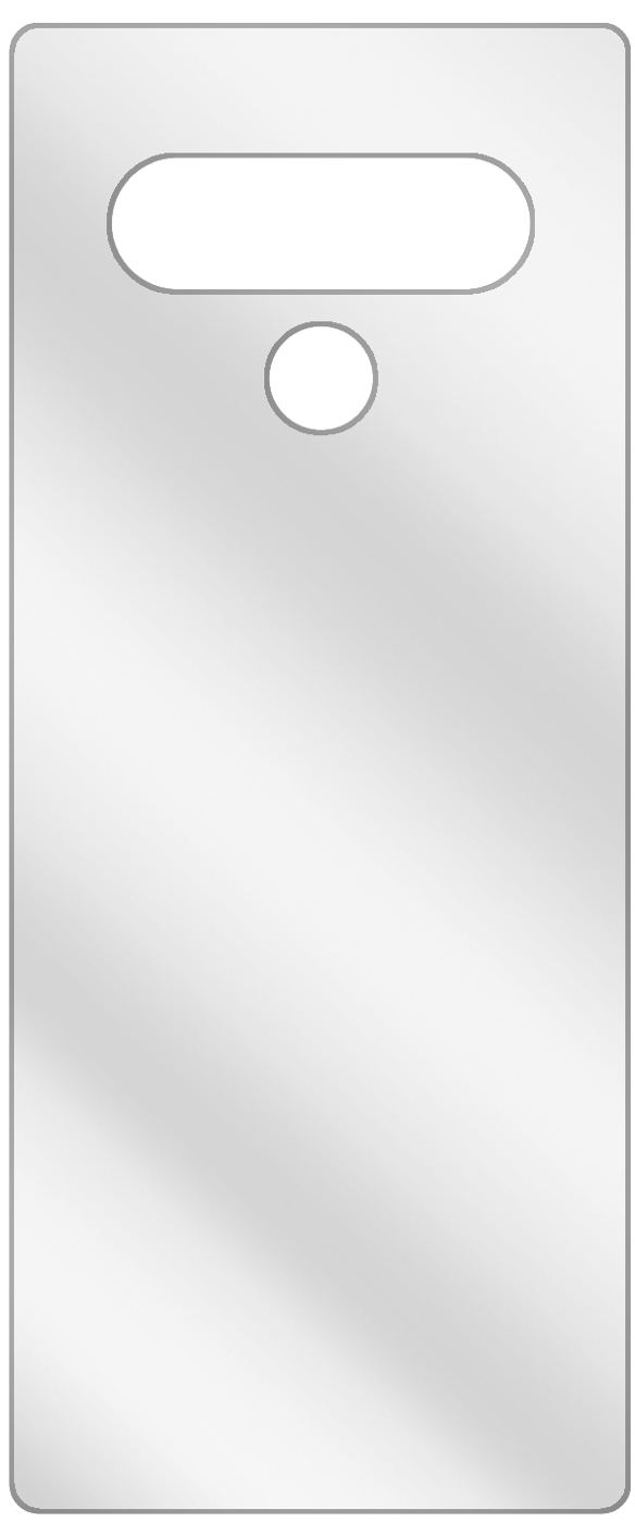 dipos Displayschutz für LG K71 Rückseite, transparente Oberfläche, geringe Dicke und perfekte Passform