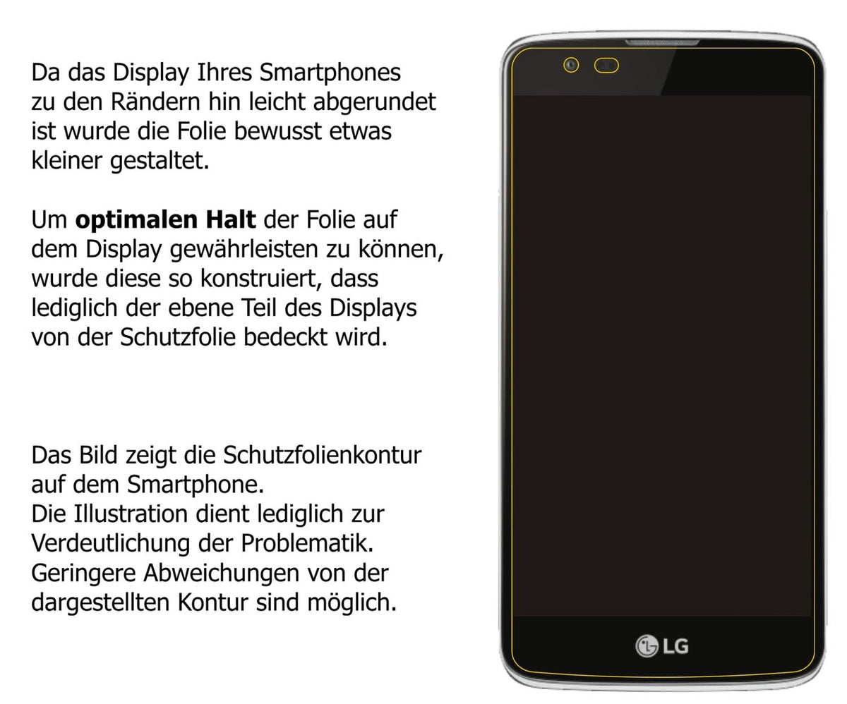 Dünne und klare Folie passend zugeschnitten für LG Phoenix 2