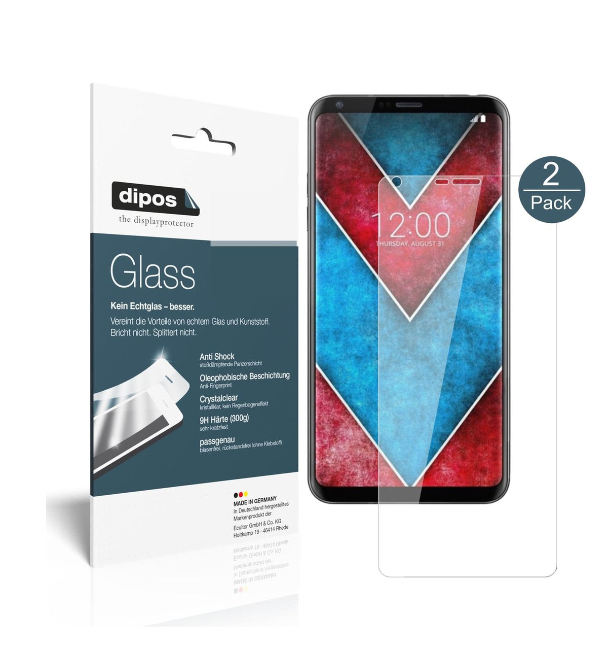 Perfekte Passform und ultimative Qualität: Unser 9H Panzerglas bietet Schutz für LG-V30