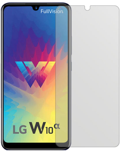 LGW10 Alpha mit aufgebrachter dipos Displayschutzfolie, die lästige Fingerabdrücke minimiert