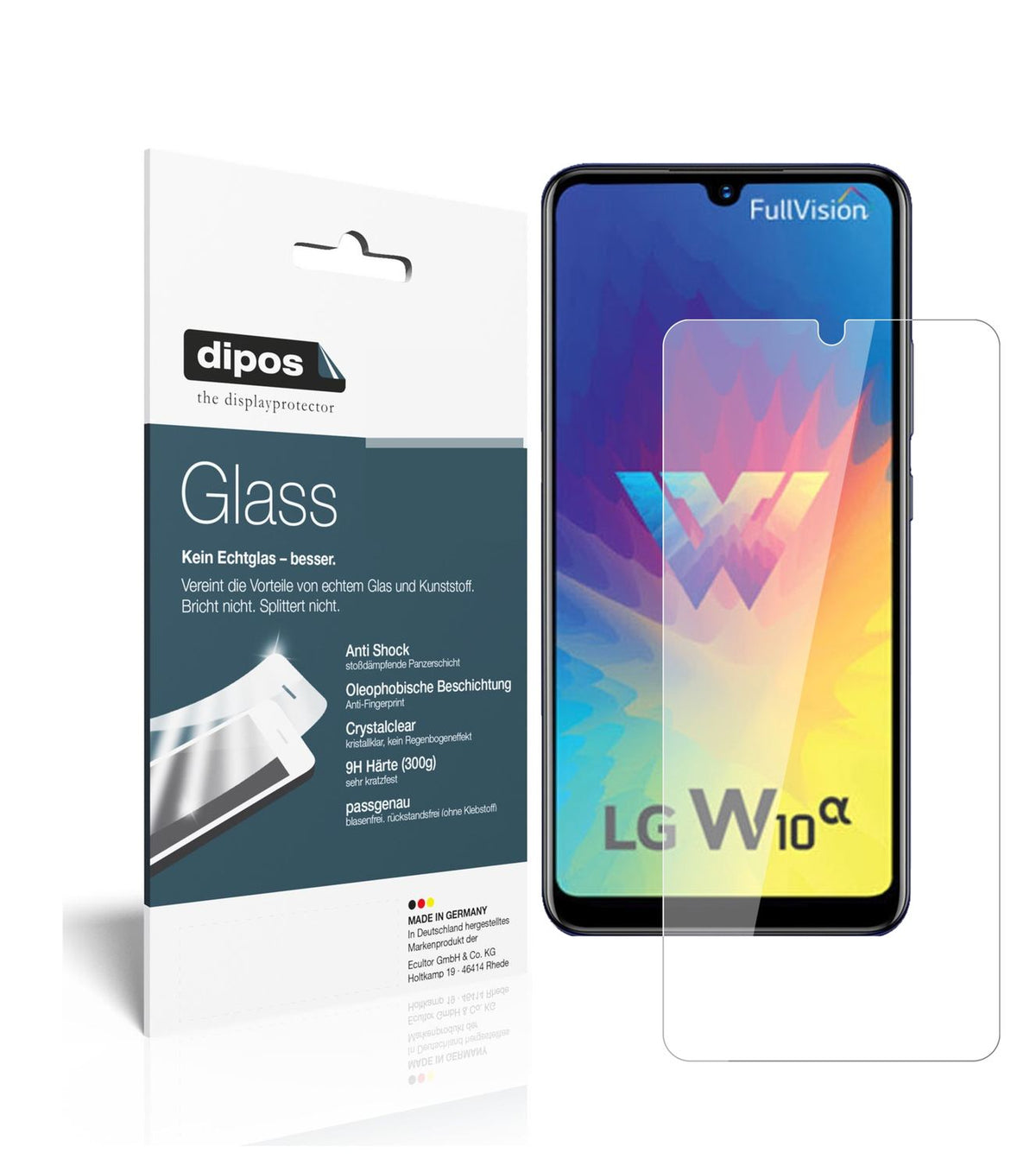 Perfekte Passform und ultimative Qualität: Unser 9H Panzerglas bietet Schutz für LG-W10 Alpha
