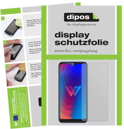 Matte Displayschutzfolie von dipos passend für LG W30, präziser Zuschnitt und blasenfrei montiert