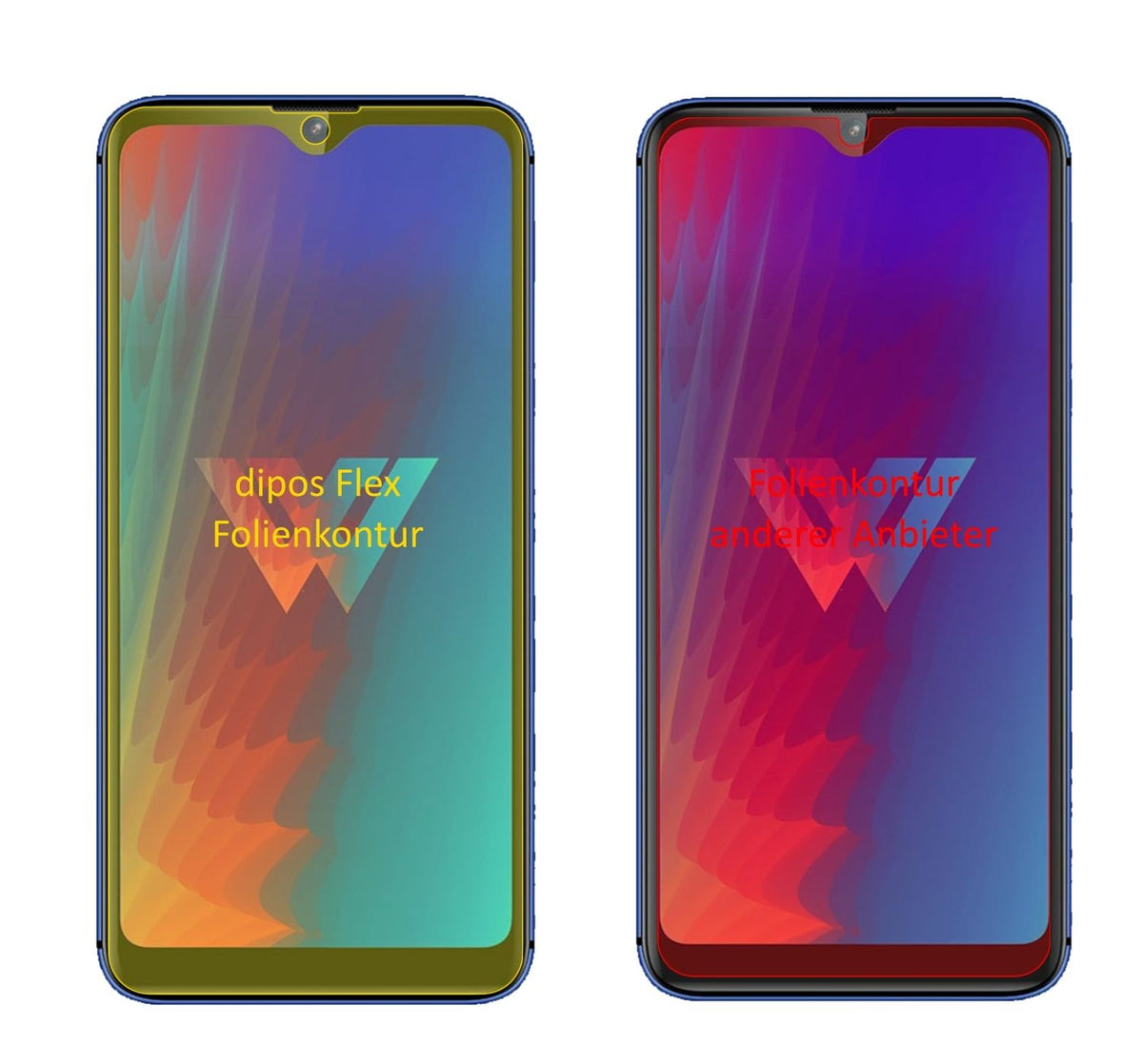 3x 3D Full Cover Schutzfolie für LG W30 Pro