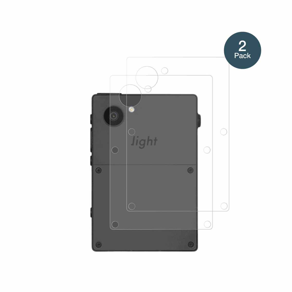 2x 9H Schutzfolie matt für Light Phone 3 Rückseite Panzerfolie
