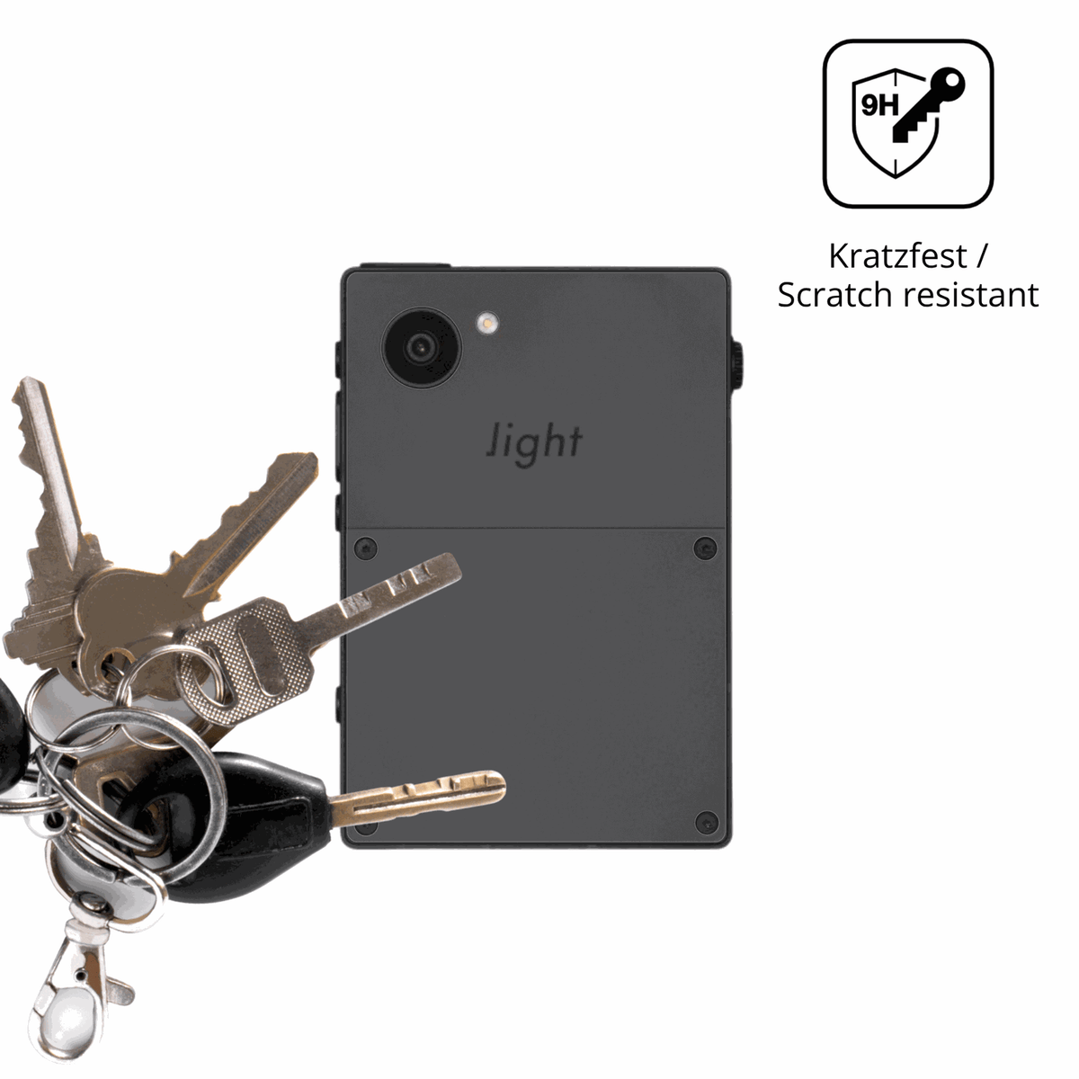 2x 9H Schutzfolie matt für Light Phone 3 Rückseite Panzerfolie