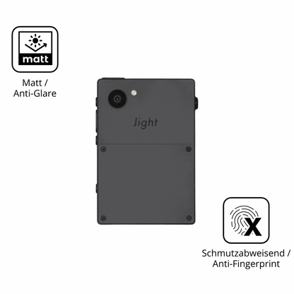 2x 9H Schutzfolie matt für Light Phone 3 Rückseite Panzerfolie