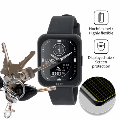 dipos Displayschutz für Liu Jo Mini Slim 2.0, transparente Oberfläche, geringe Dicke und perfekte Passform