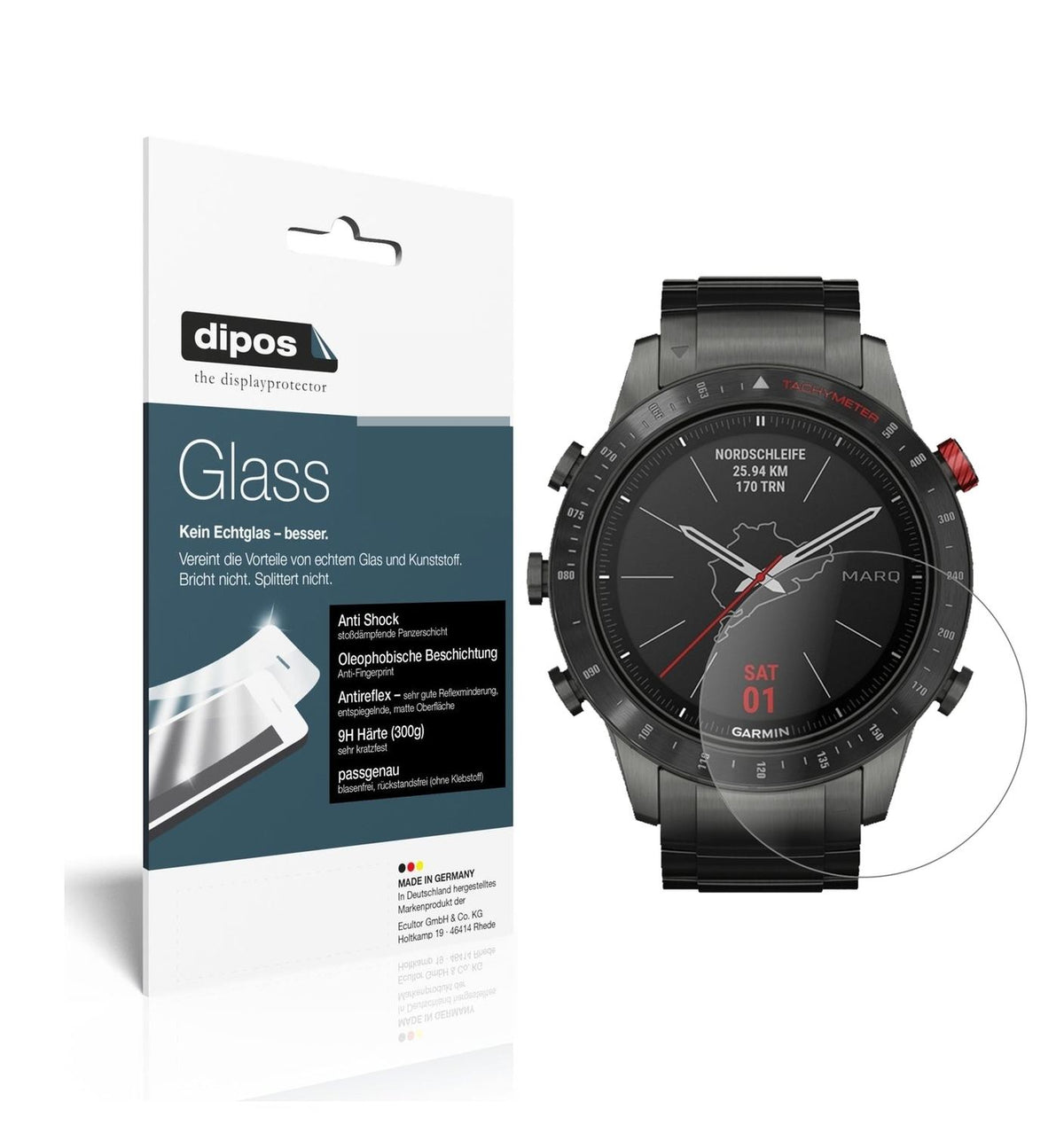 1x 9H Schutzfolie matt für Garmin MARQ Driver Panzerfolie