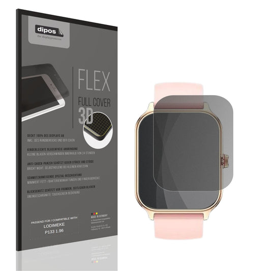 Blickschutzfolie von dipos passend für LODIMEKE P133 1.96, 100% Displayabdeckung und blasenfreie Montage