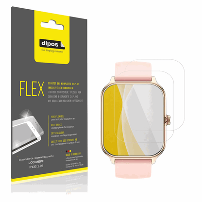 Klare Displayschutzfolie von dipos passend für LODIMEKE P133 1.96, 100% Displayabdeckung und blasenfreie Montage