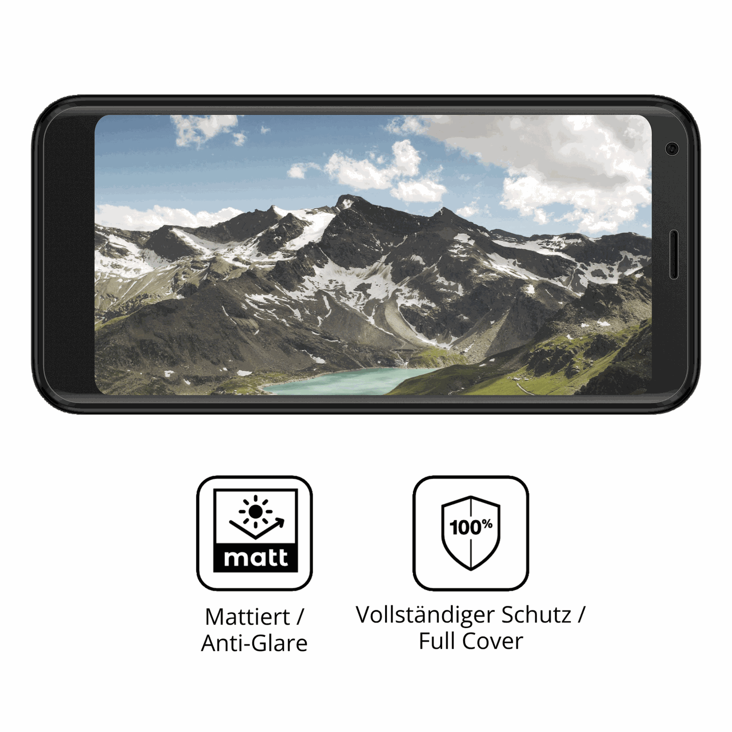 Flexible TPU-Folie passend zugeschnitten für Logicom Five Pro, vollständige Abdeckung