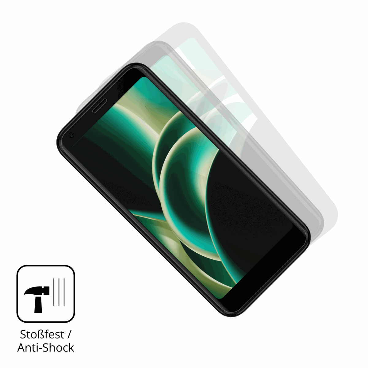 Schutz gegen Kratzer auf dem Logicom Five Pro Glas durch Schlüssel oder Ähnliches